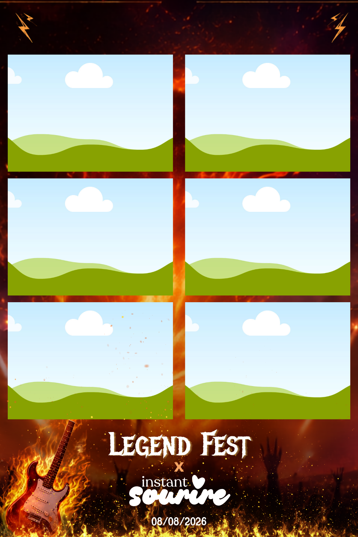 Cadre six vignettes créé pour le festival Legend Fest.